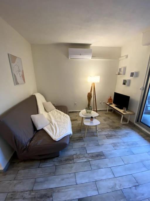 Apartamento Studio Cabine Avec Jardin Canet-en-Roussillon Exterior foto